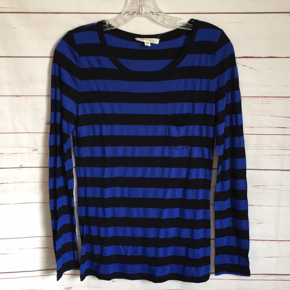 Black and Blue Stripe Long Sleeve